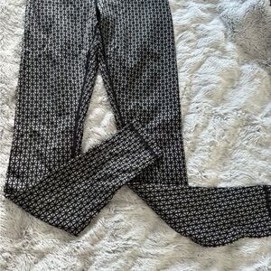 Black and White Geometric Patterned Pants